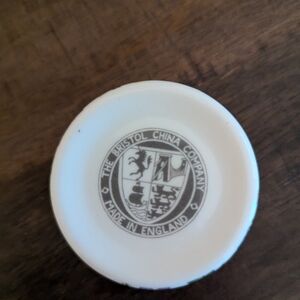 Bristol China Company White Decorative Plate